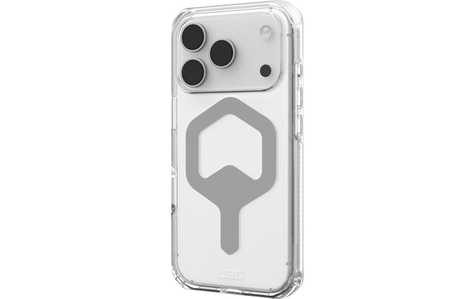 Urban Armor Gear UAG – Backcover Plyo MS Pro – für Apple iPhone 17 Pro – transparent/silber – TPU/PC, MagSafe-kompatibel
