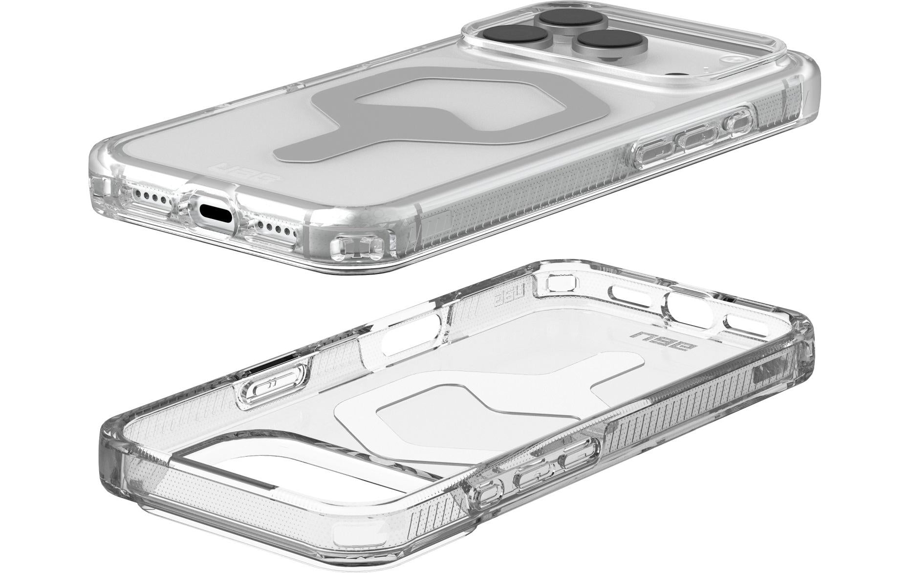Urban Armor Gear UAG – Backcover Plyo MS Pro – für Apple iPhone 17 Pro – transparent/silber – TPU/PC, MagSafe-kompatibel