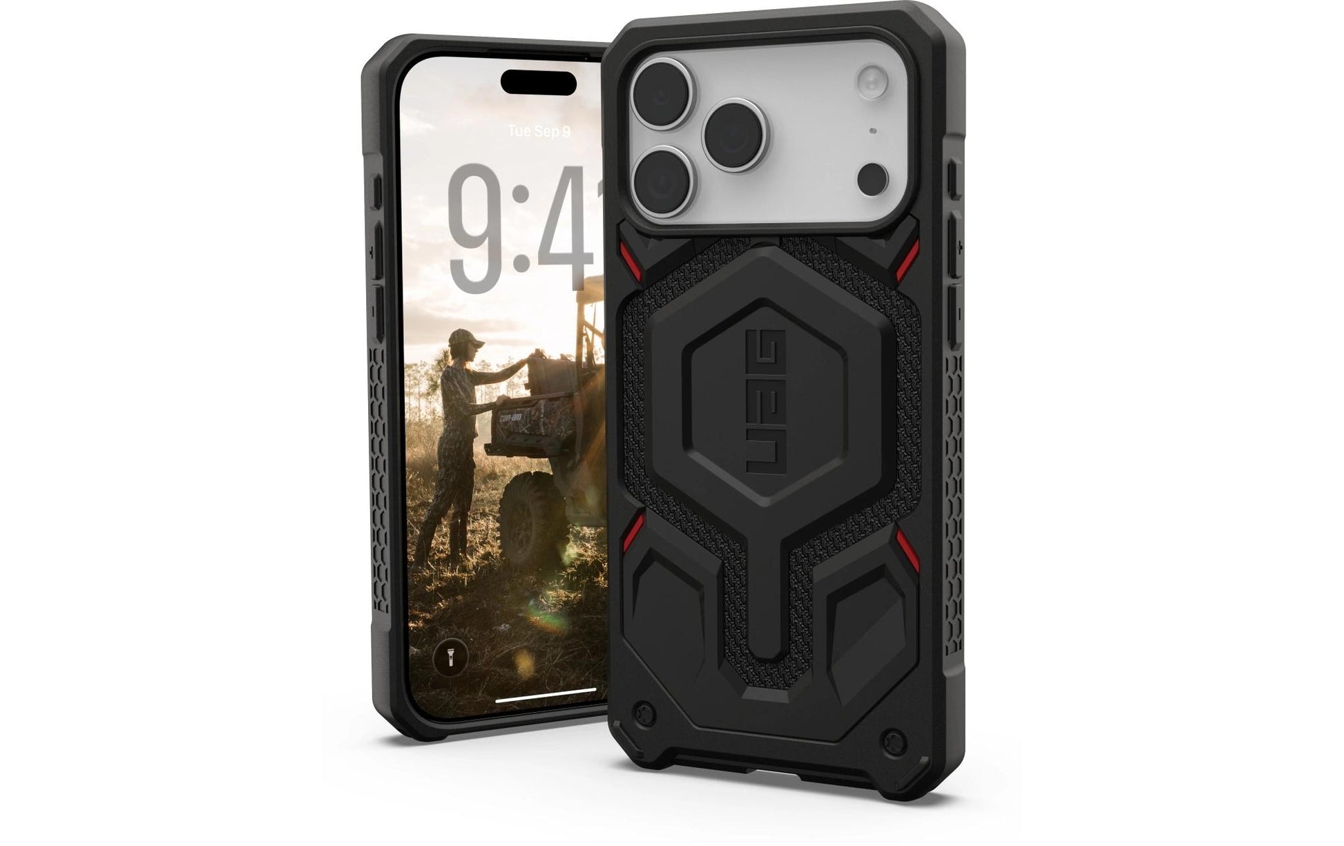 Urban Armor Gear UAG – Monarch Pro MS Kevlar Backcover – für Apple iPhone 17 Pro Max – schwarz – PC