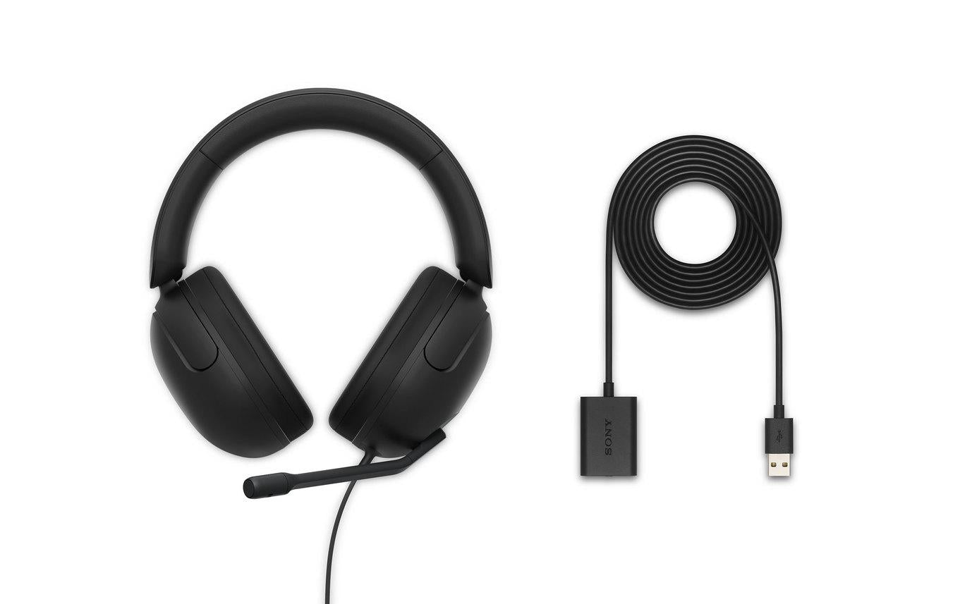 Sony INZONE H3 – Over-Ear Gaming-Headset – 3,5 mm Klinke – Stummschaltung – Schwarz – für PC