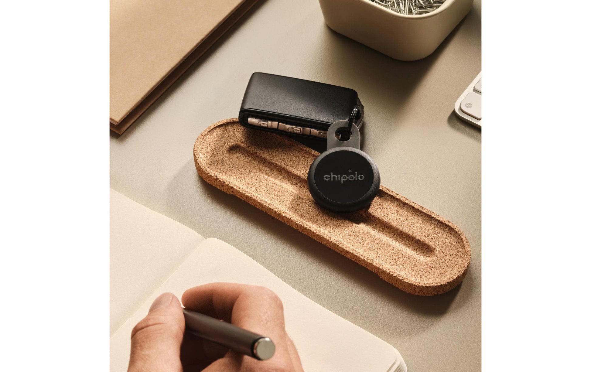 Chipolo LOOP Schlüsselanhänger – schwarz, Bluetooth – für Android und iOS