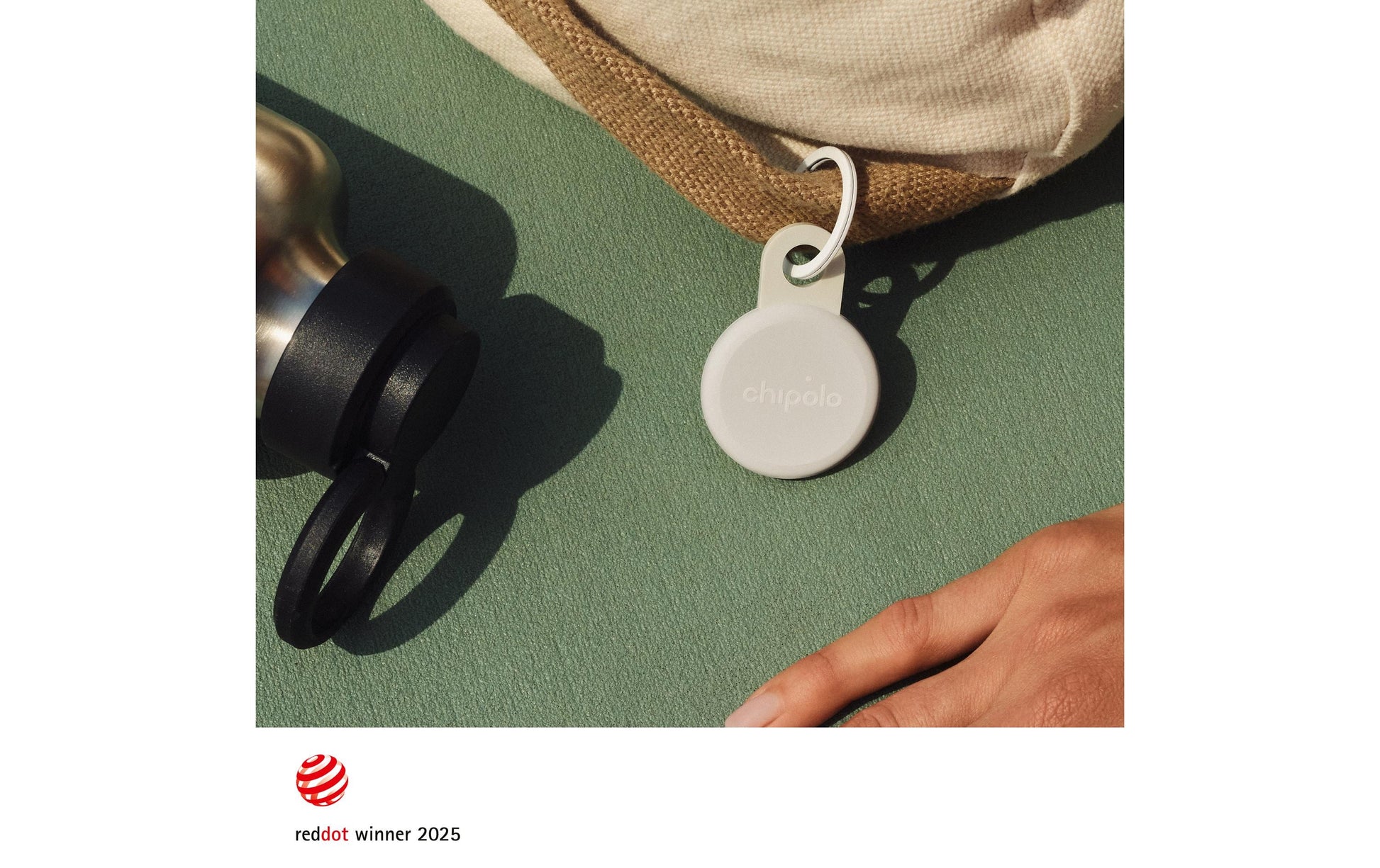 Chipolo LOOP – Bluetooth-Tracker, für Android, Reichweite 120 m, Weiss