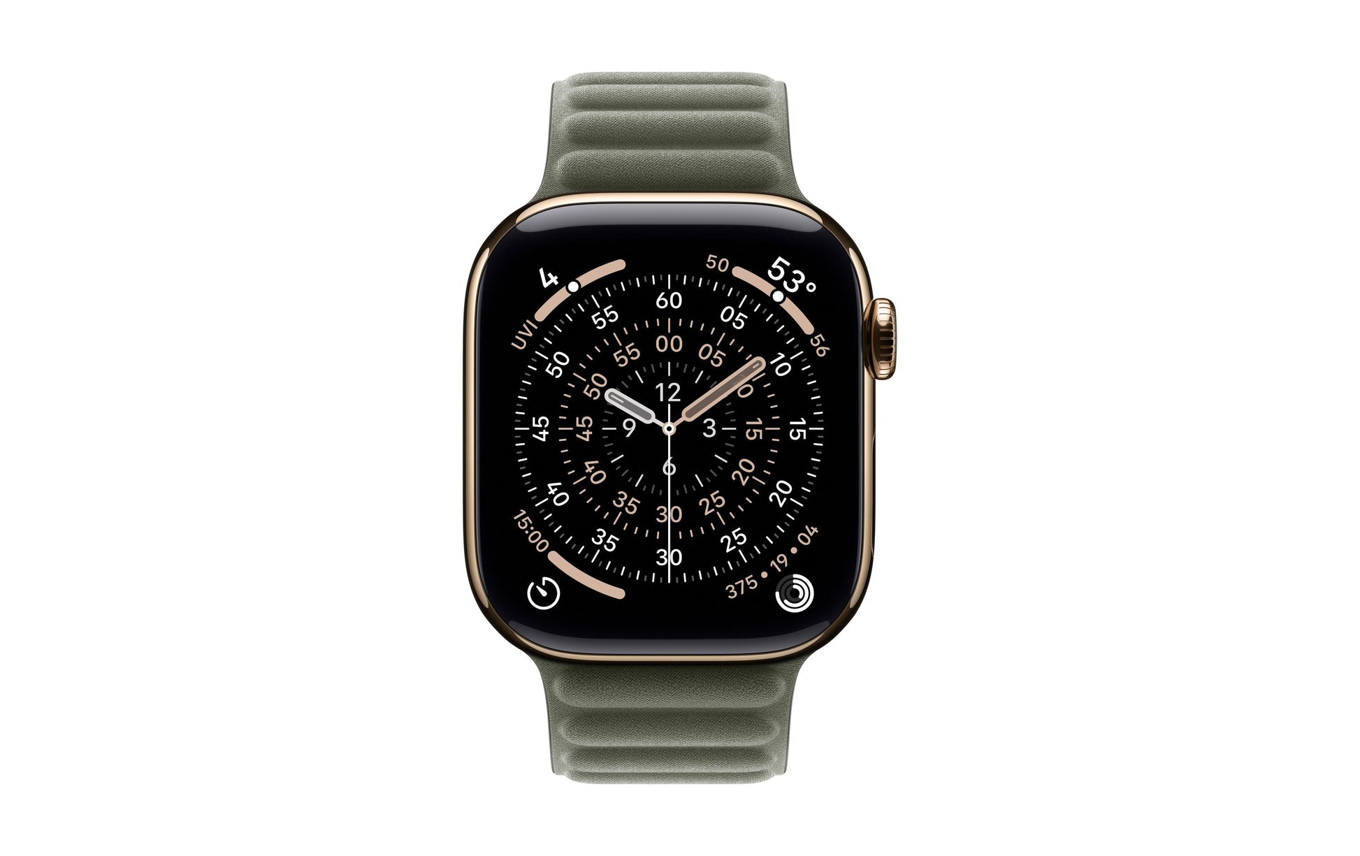 Apple Magnetic Link – Armband – für Apple Watch 42 mm, Sage Gray, S/M, Polyester