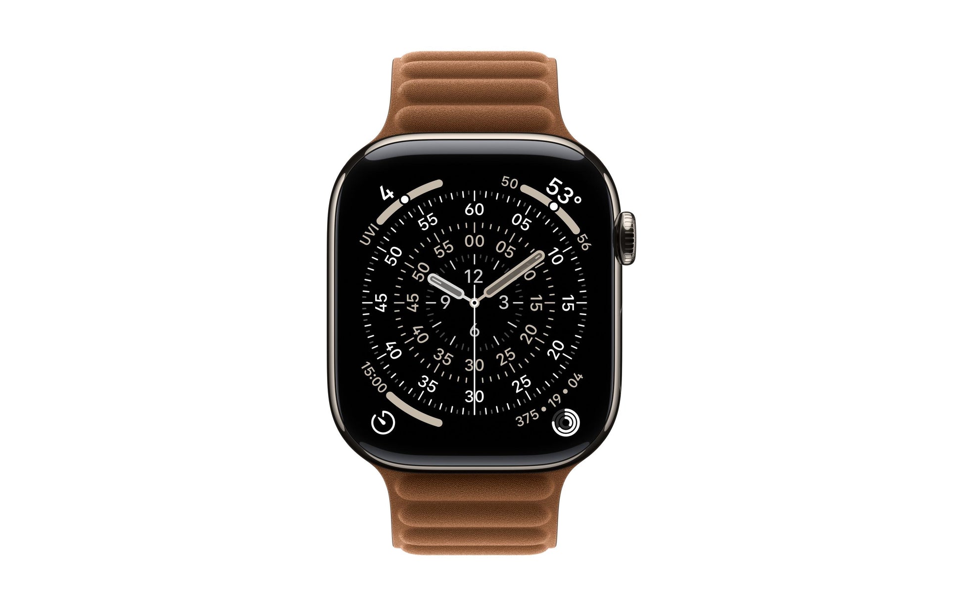 Apple Magnetic Link – Armband – für Apple Watch 46 mm, Caramel, M/L, Polyester