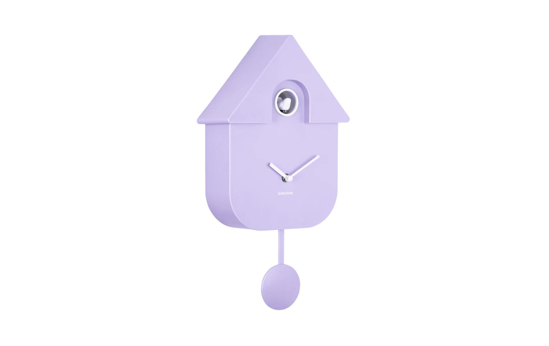 Karlsson Kuckucksuhr Soft Purple – 21,5 × 41 × 8,5 cm, lila, Kunststoff