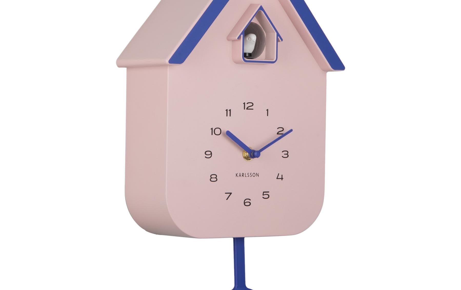 Karlsson Kuckucksuhr Dupla Color – 21,5 × 41 × 8,5 cm, rosa, Kunststoff