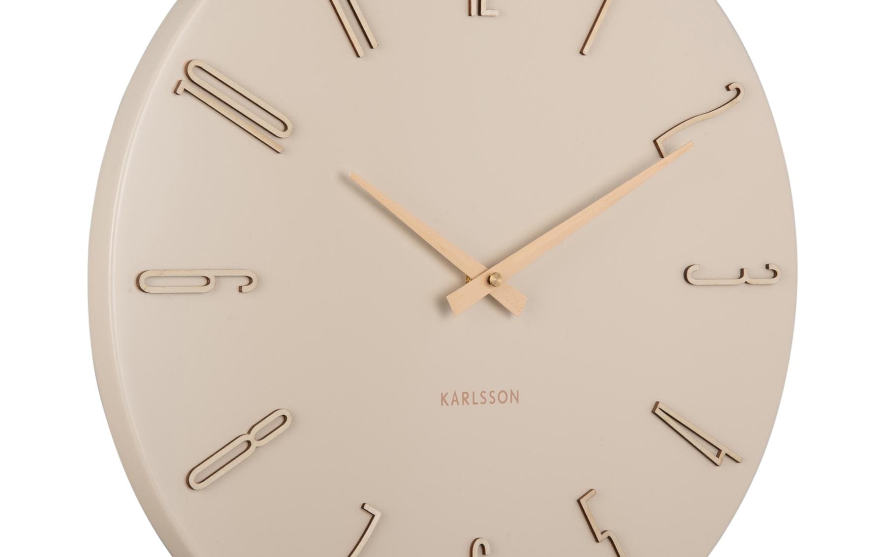 Karlsson Wanduhr Esmerado – Ø 40 cm, weiss, Metall