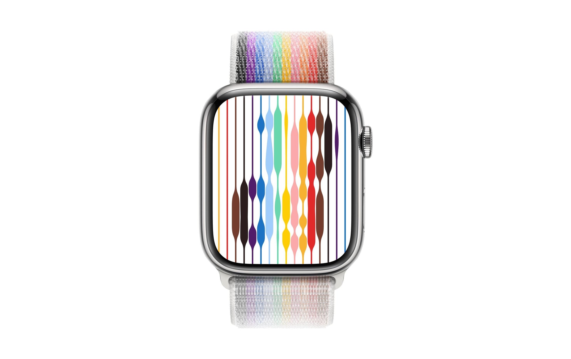 Apple Sport Loop Pride Edition – Armband – für Apple Watch 45 mm, Mehrfarbig, One Size