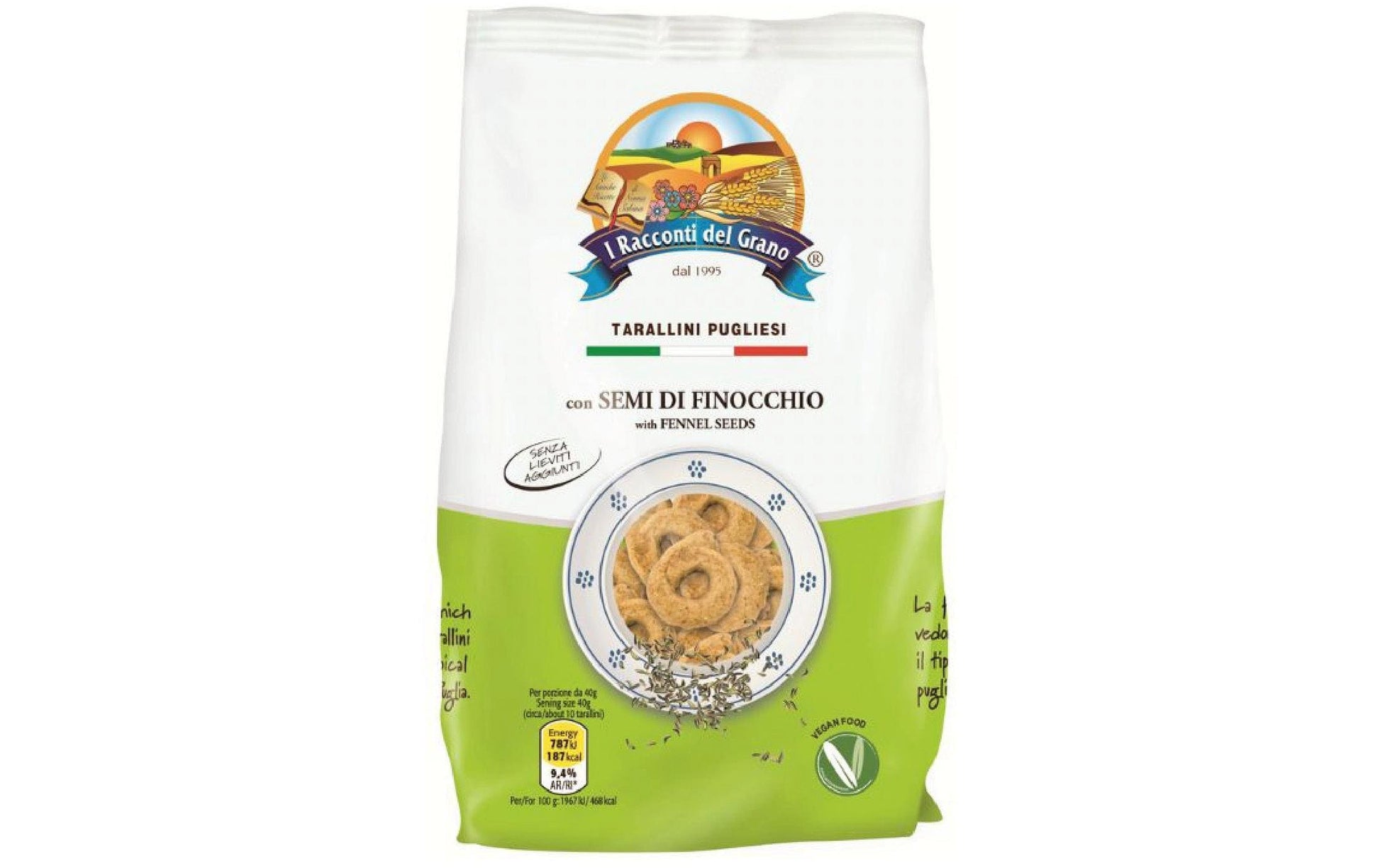 I racconti del grano Apulien Taralli – Fenchel – 250 g