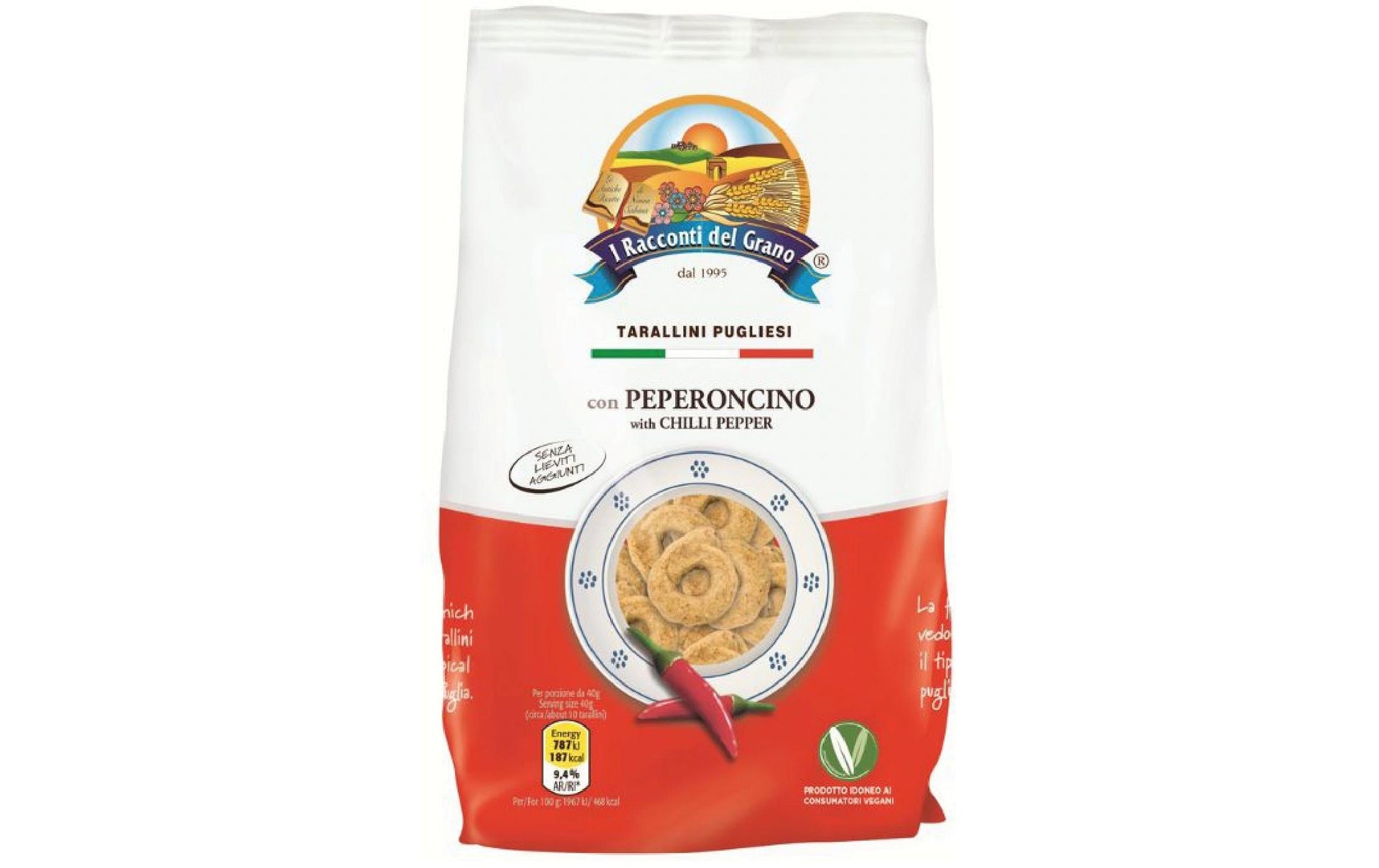 I racconti del grano Apulien Taralli – Peperoncino – 250 g