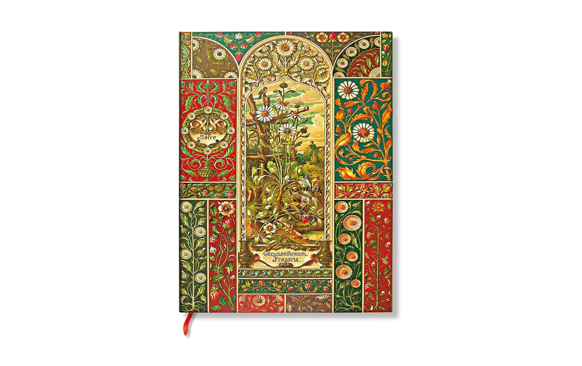 Paperblanks Notizbuch, 180 × 120 mm, liniert, 144 Seiten, Hardcover, 120 g/m² – Früchte, mehrfarbig