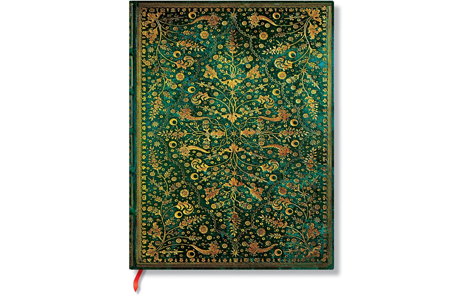 Paperblanks Notizbuch, 175 × 230 mm, liniert, Hardcover, 144 Seiten, 120 g/m² – smaragdgrün