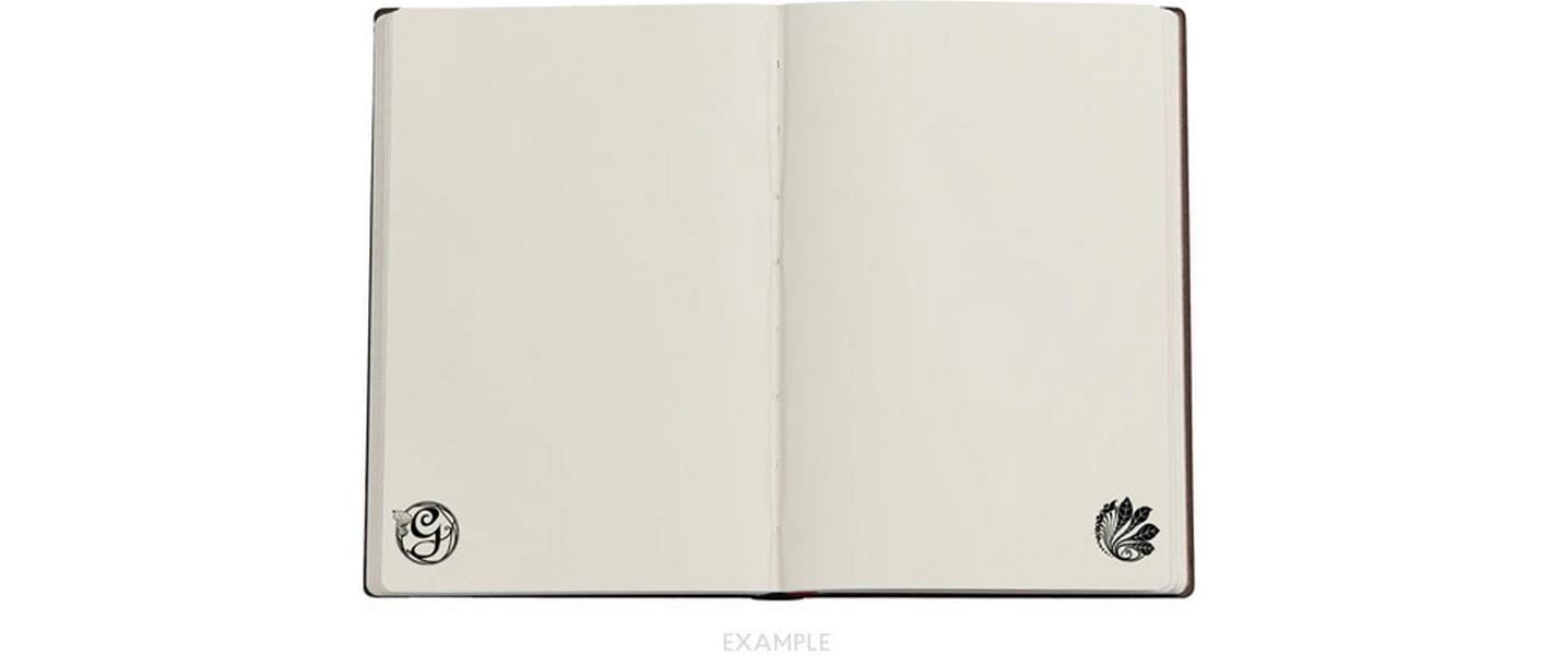 Paperblanks Notizbuch Wicked, blanko, Fadenheftung, Hardcover, 176 Seiten – weiss