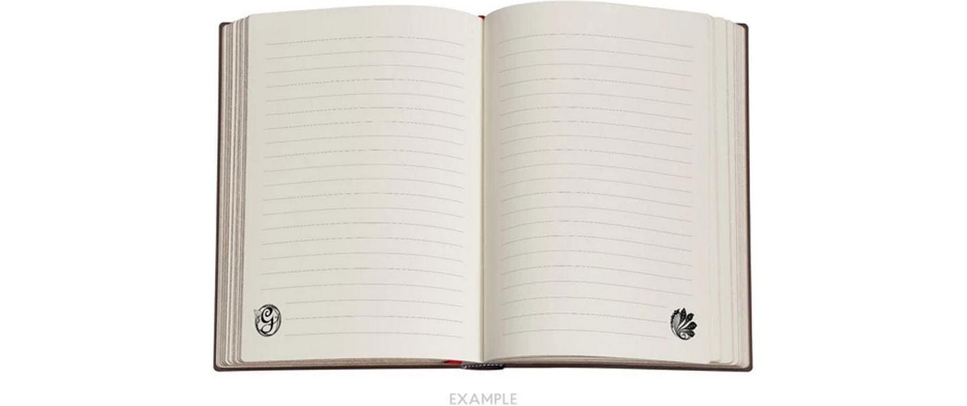 Paperblanks Notizbuch, liniert, Fadenheftung/Leimbindung, Hardcover, 144 Seiten – Magie Wicked