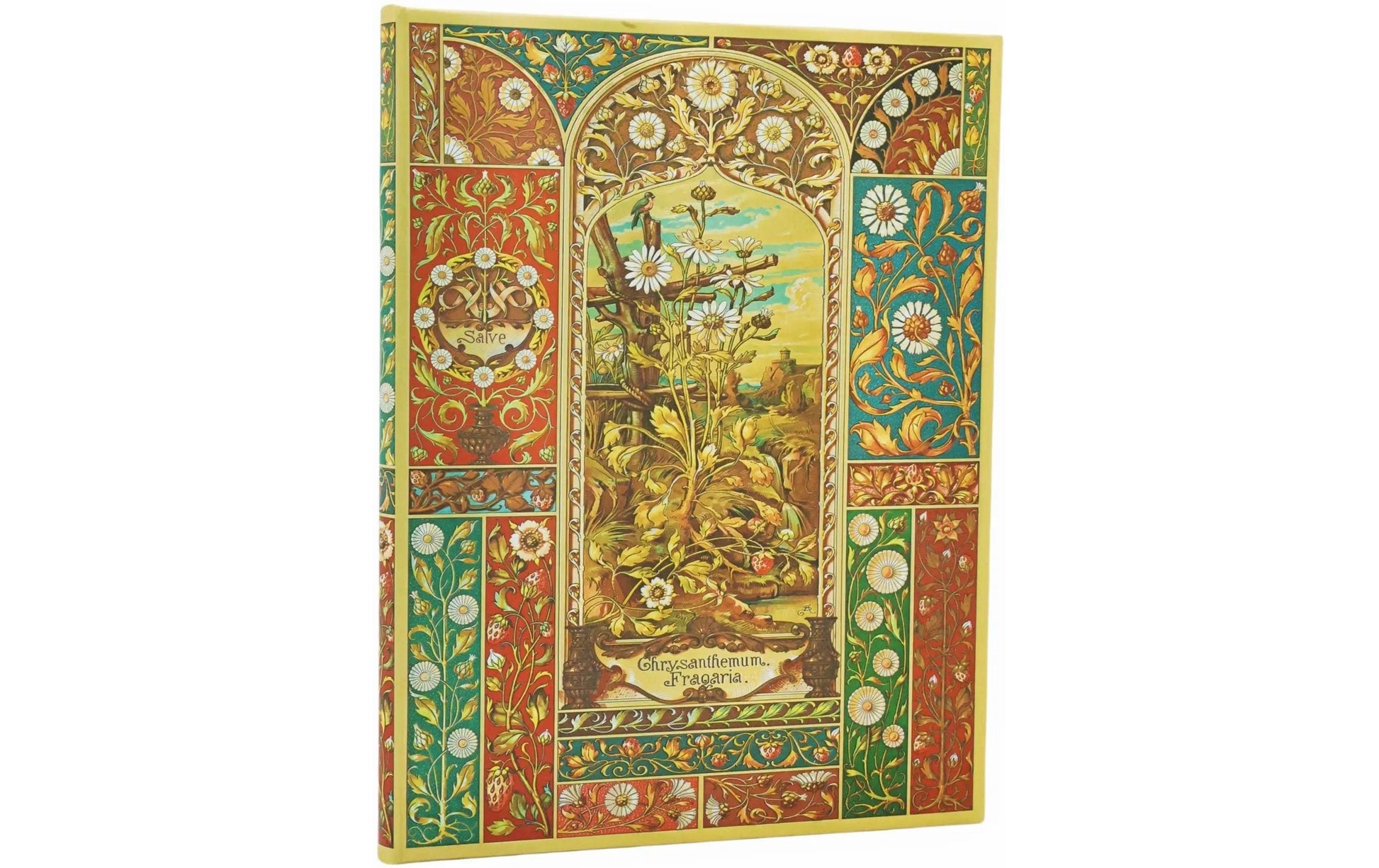 Paperblanks Notizbuch, 175 × 230 mm, liniert, Fadenheftung, Hardcover, 144 Seiten, 120 g/m² – Früchte