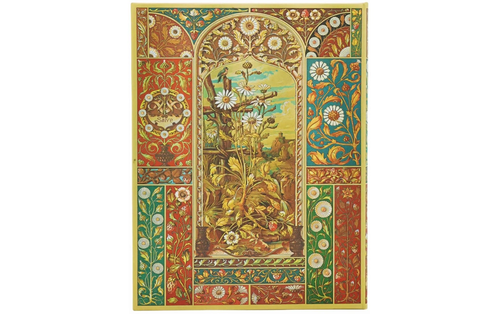 Paperblanks Notizbuch, 175 × 230 mm, liniert, Fadenheftung, Hardcover, 144 Seiten, 120 g/m² – Früchte
