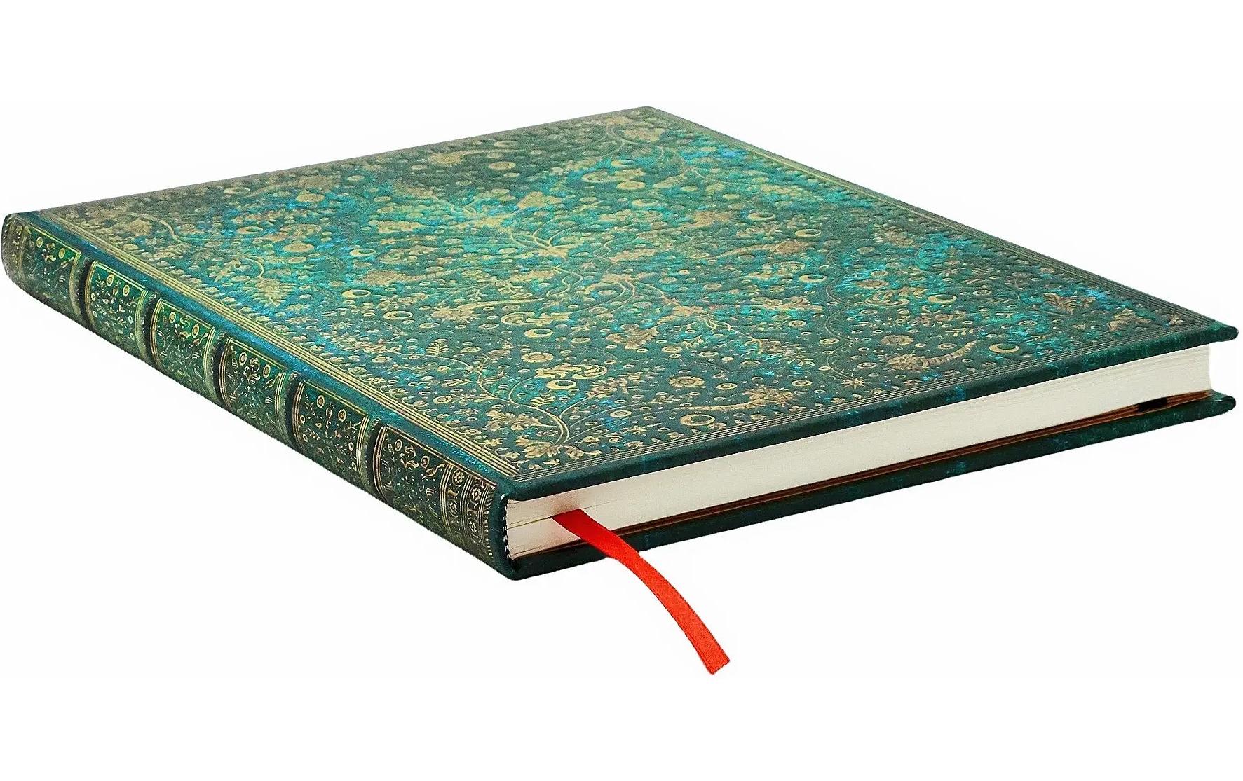 Paperblanks Notizbuch, 175 × 230 mm, liniert, Hardcover, 144 Seiten, 120 g/m² – smaragdgrün