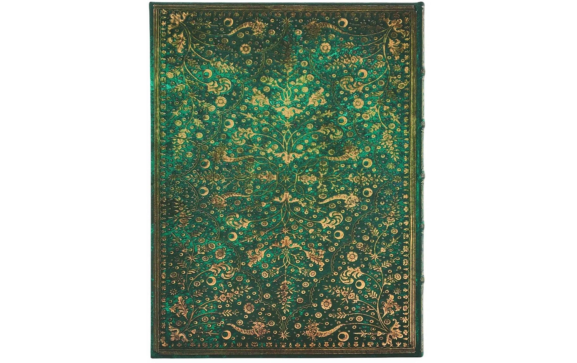 Paperblanks Notizbuch, 175 × 230 mm, liniert, Hardcover, 144 Seiten, 120 g/m² – smaragdgrün