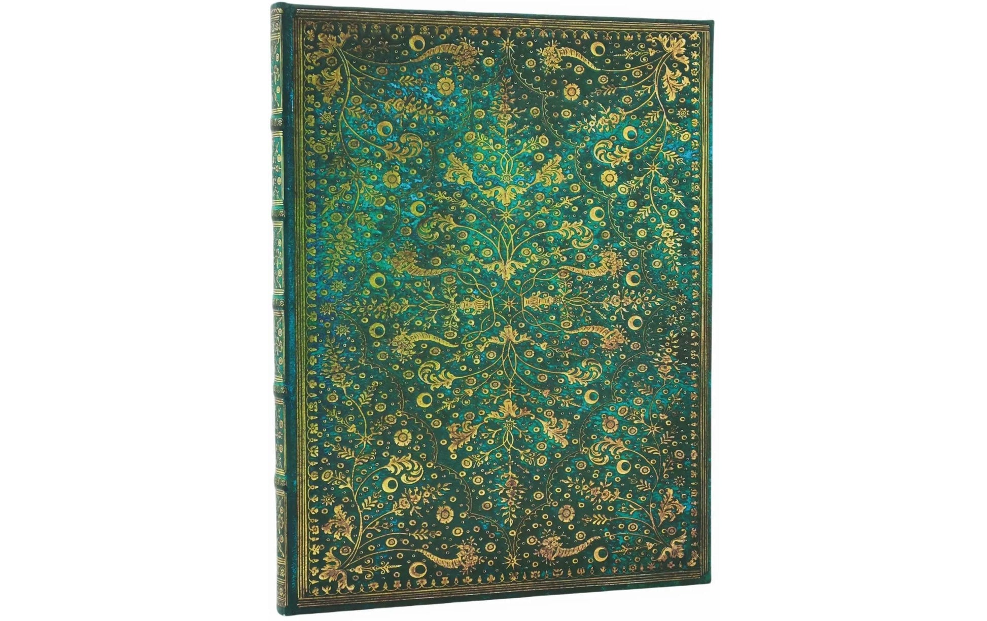Paperblanks Notizbuch, 175 × 230 mm, liniert, Hardcover, 144 Seiten, 120 g/m² – smaragdgrün
