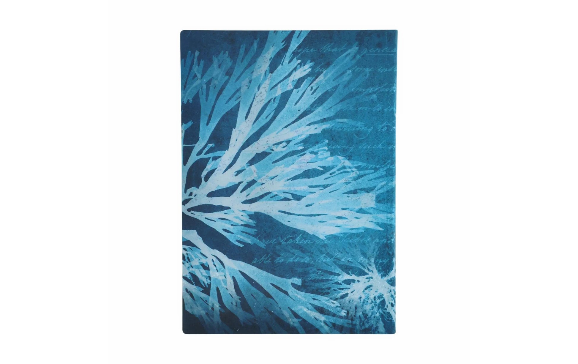 Paperblanks Notizbuch, 175 × 122 mm, blanko, gebunden, Hardcover, 80 Seiten – Meeresblumen (grünblau)