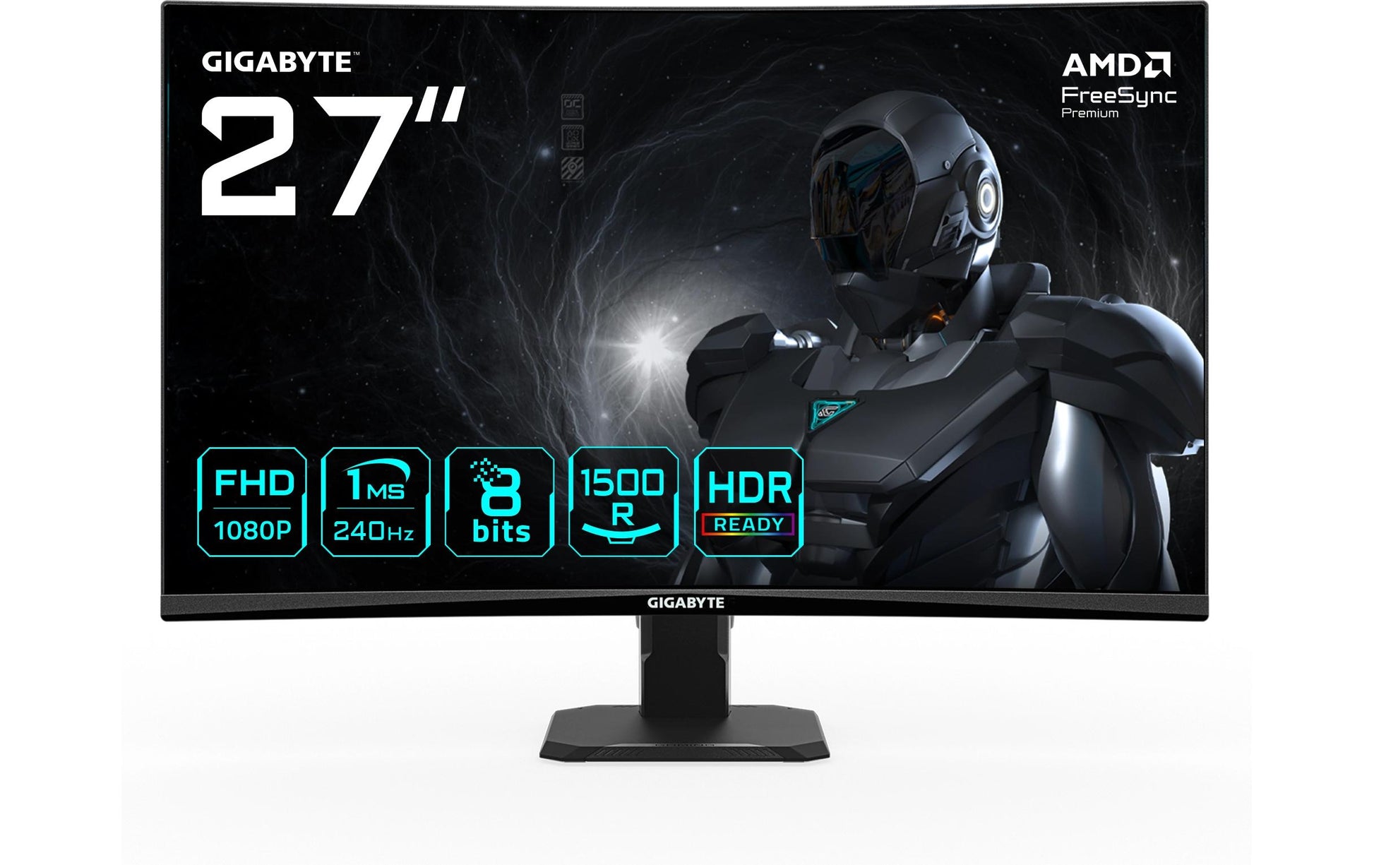 Gigabyte GS27FC2 – 27" Curved 1500R, 1920 × 1080 (Full HD), VA, 240 Hz, HDR10