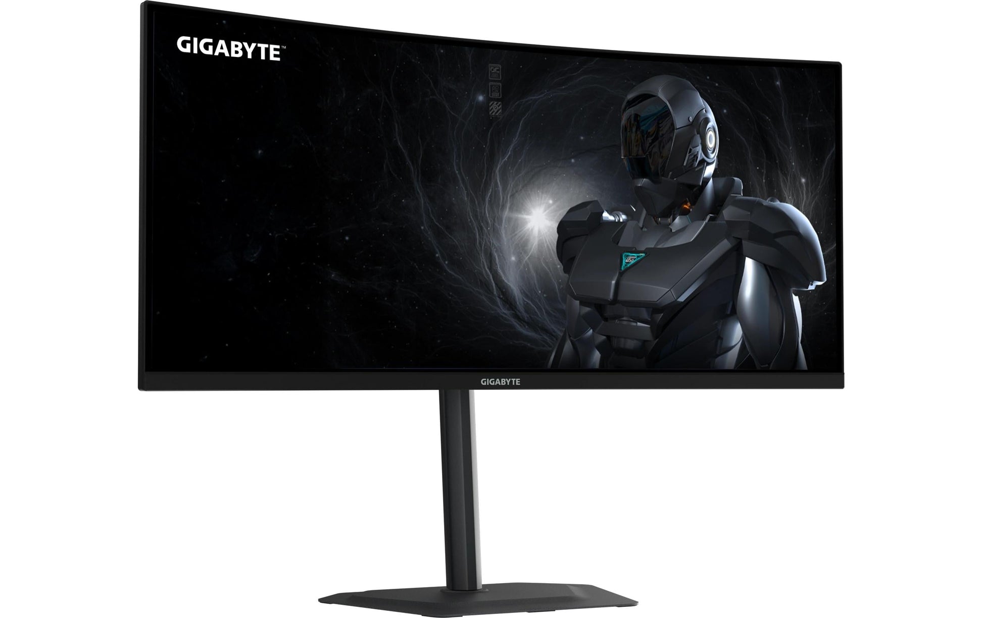 GIGABYTE G34WQC2 – Monitor, 34", 3440 × 1440, VA, 200 Hz, 450 cd/m², 2× HDMI 2.1, 2× DisplayPort 1.4