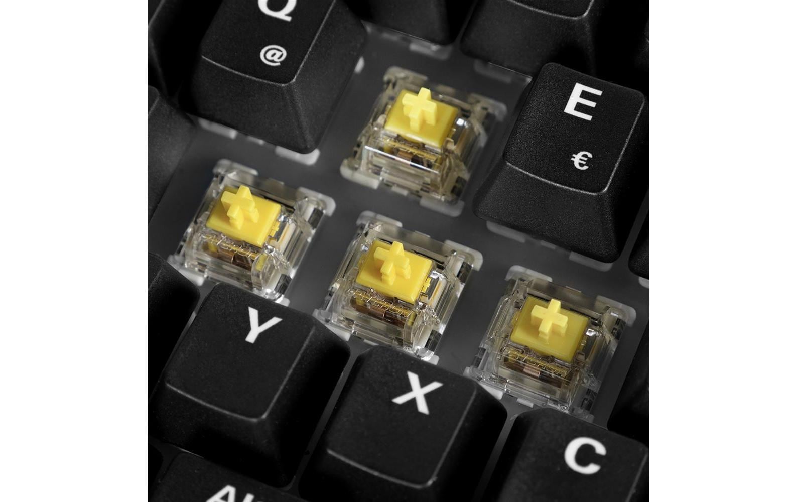 Sharkoon Skiller SGK50 S3 Wood – Tastatur 75% – Mechanisch, Hot-Swap – QWERTZ (DE) – Ohne Ziffernblock