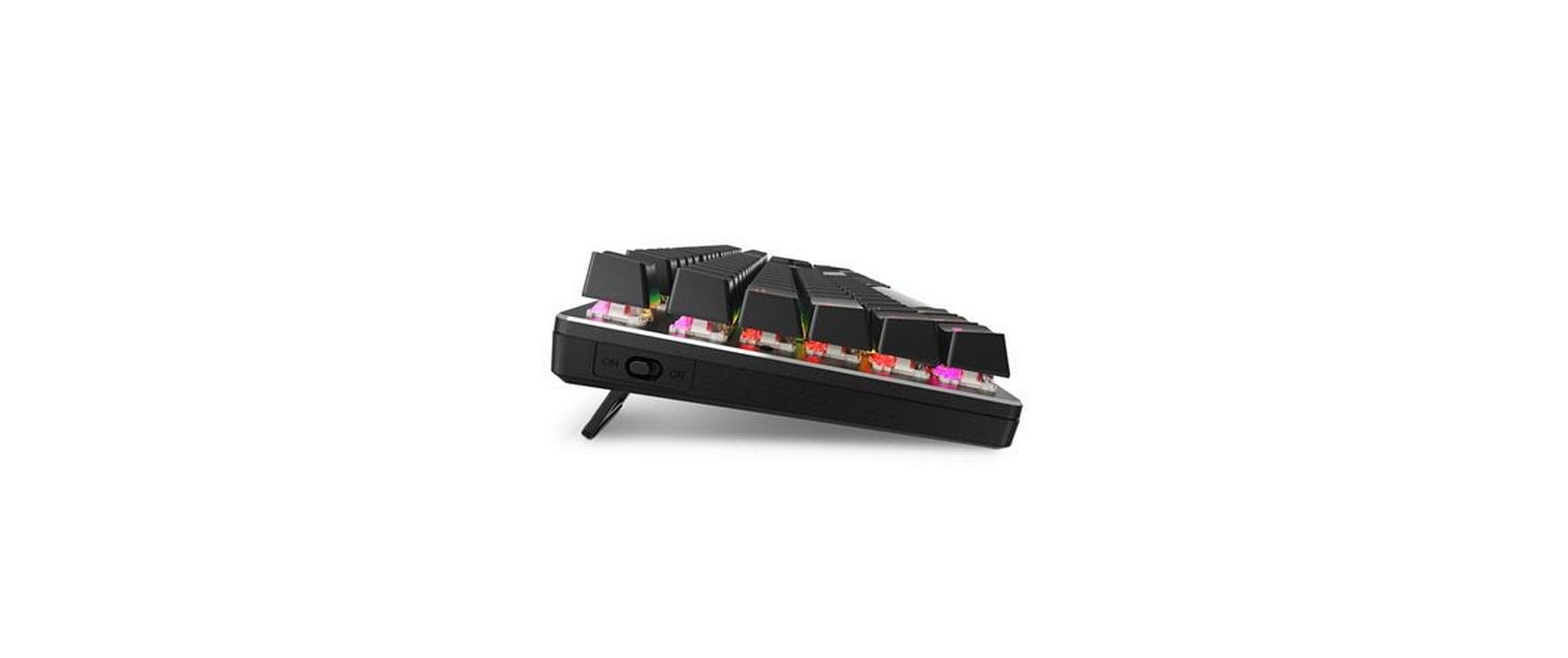 Sharkoon SKILLER SGK36W – Gaming-Tastatur – Mechanisch – 2,4 GHz USB-A (Empfänger) – QWERTZ (DE) – RGB – Rot