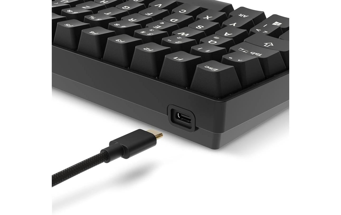 Sharkoon SGK50 S3 PBT – Gaming-Tastatur 75% – Mechanisch, RGB – Verkabelt USB-A – QWERTZ (DE) – Schwarz