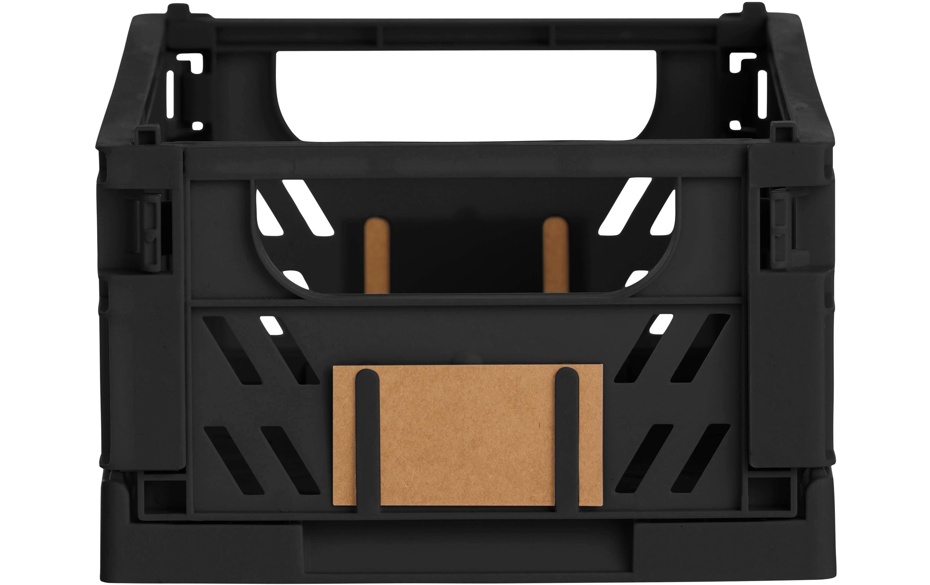 Schou Aufbewahrungsbox 1,2 l – Kunststoff – Schwarz – 170 × 70 × 125 mm