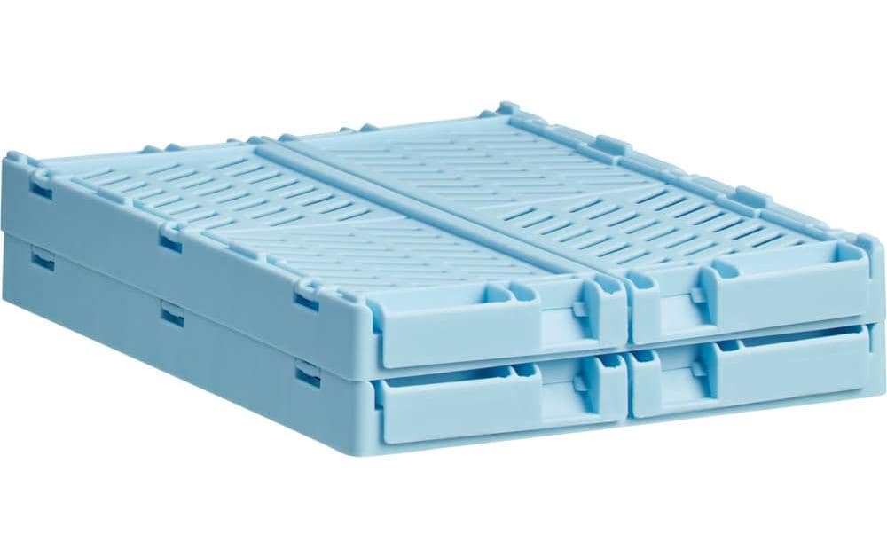 Schou Aufbewahrungsbox 1,2 l – Kunststoff – Hellblau – 170 × 70 × 125 mm