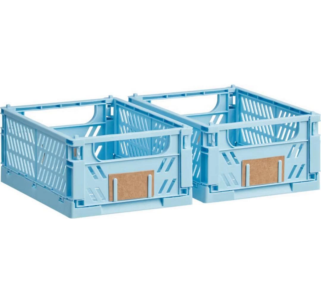 Schou Aufbewahrungsbox 1,2 l – Kunststoff – Hellblau – 170 × 70 × 125 mm