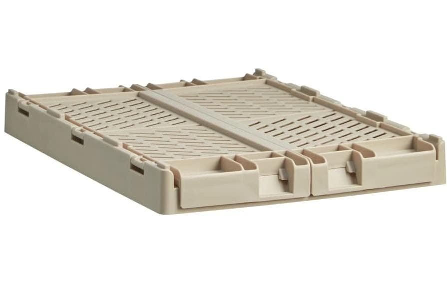 Schou Aufbewahrungsbox – Kunststoff – Taupe – 250 × 100 × 165 mm