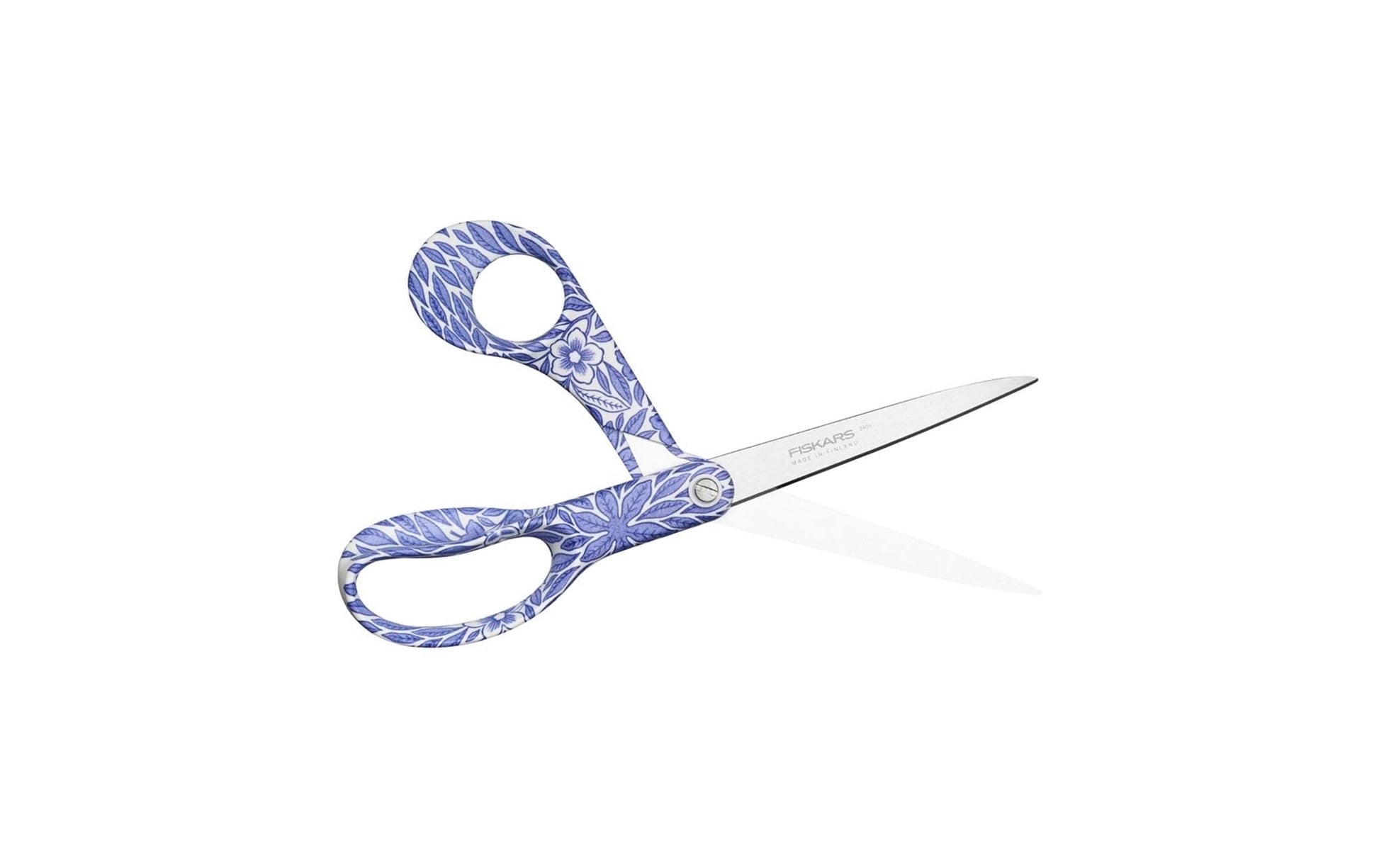 Fiskars Universalschere OstindiFloris – 21 cm, Edelstahl, für Rechts- und Linkshänder, Hellblau