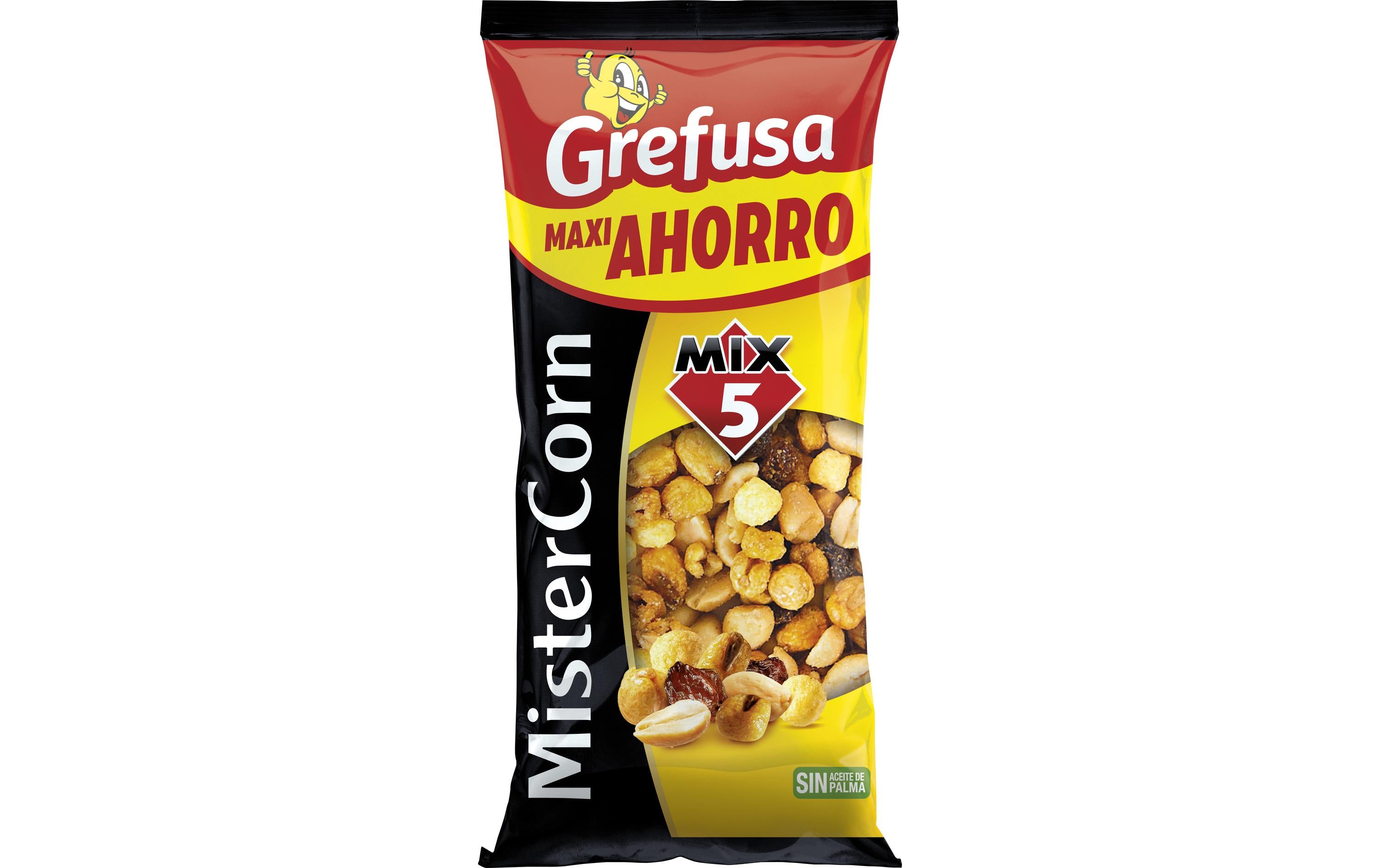 Grefusa Mix 5 Snack-Cocktail – Barbecue, vegan – 300 g