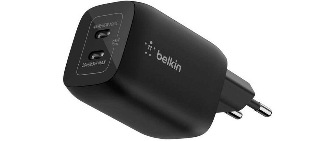 Belkin Ladegerät – 65 W, 2× USB-C, GaN