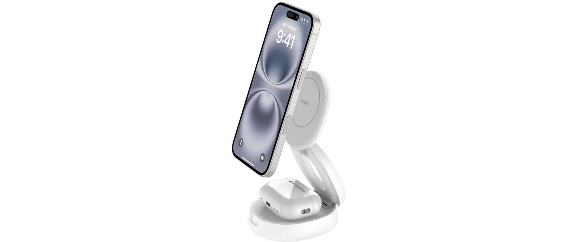 Belkin BoostCharge Ladestation – 15 W, Qi, verstellbar, magnetisch