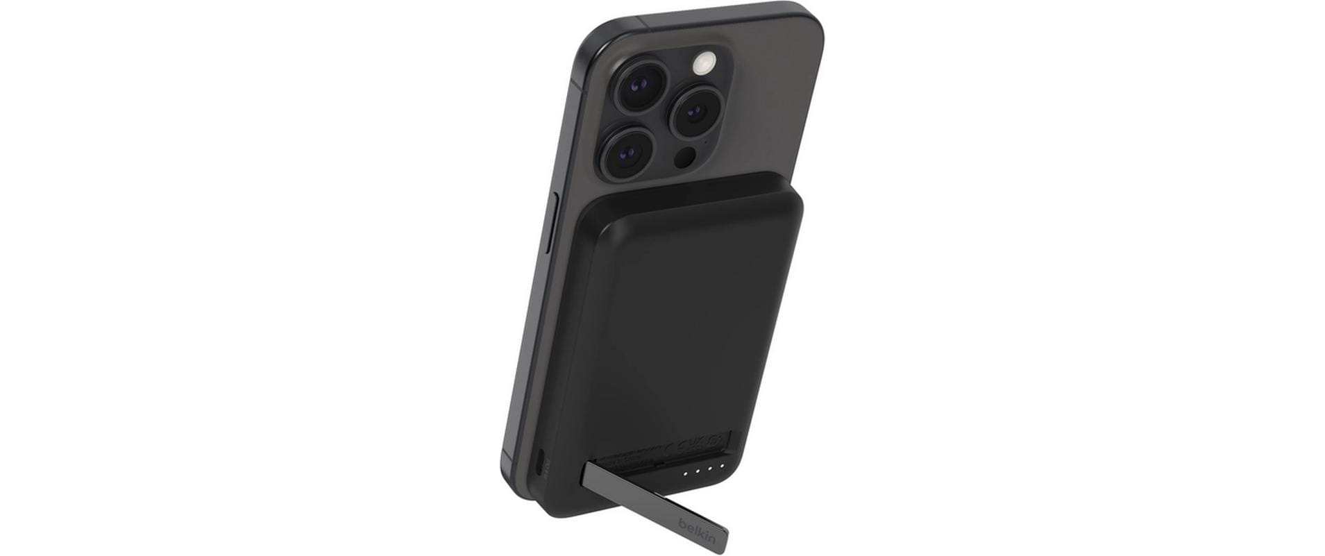 Belkin Powerbank 5000 mAh, Kabelloses Laden, mit Kabel