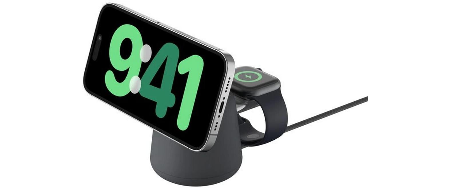 Belkin Ladestation – 15 W, Qi, magnetisch, 2-in-1