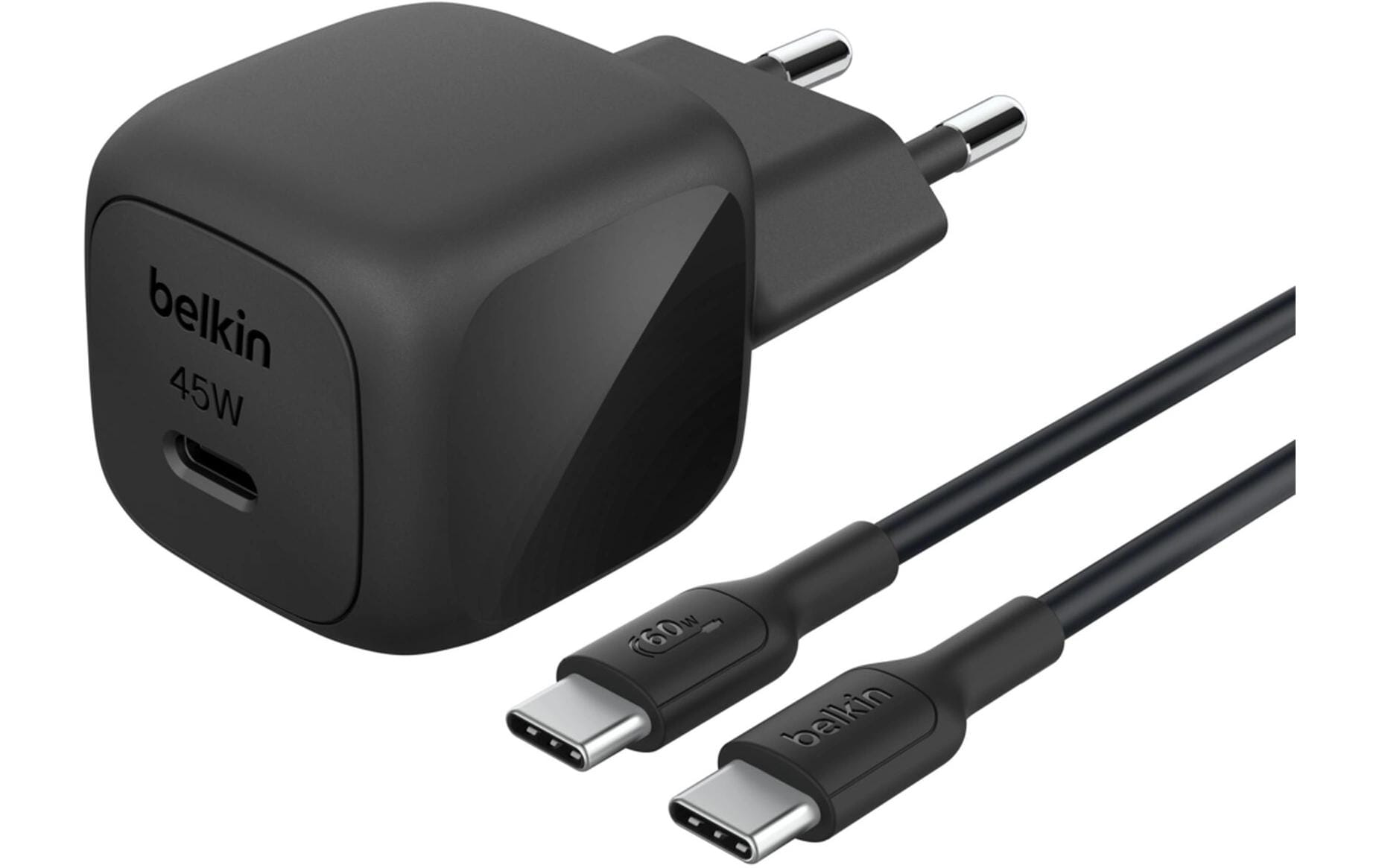 Belkin BoostCharge Netzteil – 45 W, 1× USB-C, PD, PPS, mit 1 m Kabel