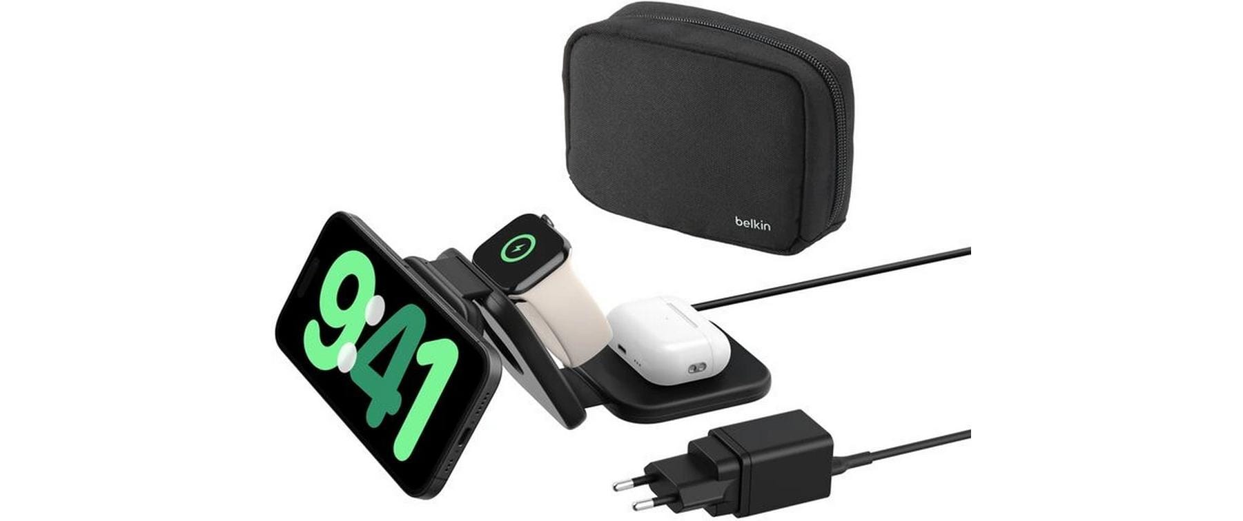 Belkin Boost Charge Pro 3-in-1 Ladegerät – 15 W, Qi2, magnetisch