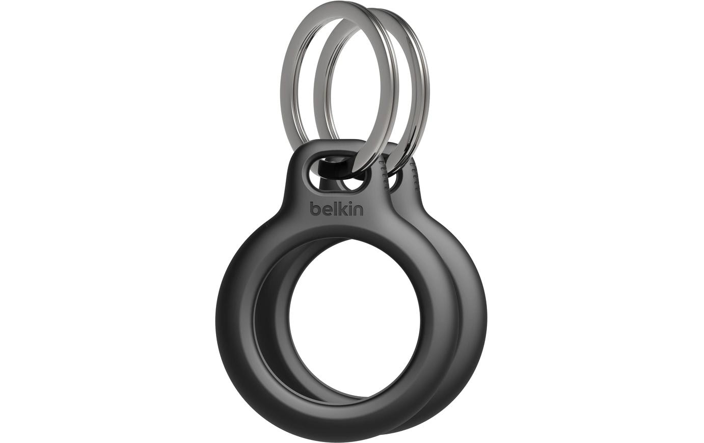 Belkin Schlüsselanhänger – schwarz, mit Ring, 2 Stk. – für Apple AirTag