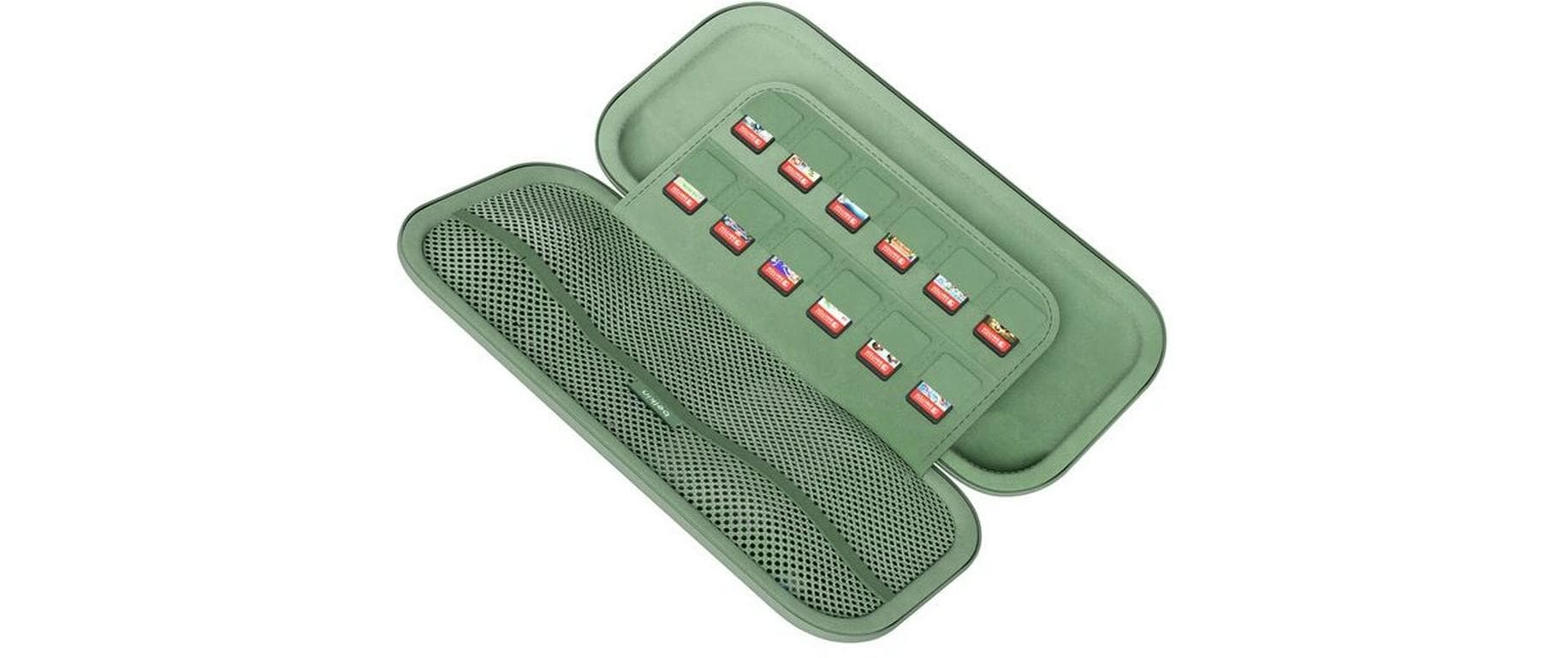 Belkin Tragetasche – wasserfest, stossfest – für Nintendo Switch 2 – 145 × 46 × 293 mm – grün, Polyester/Samt