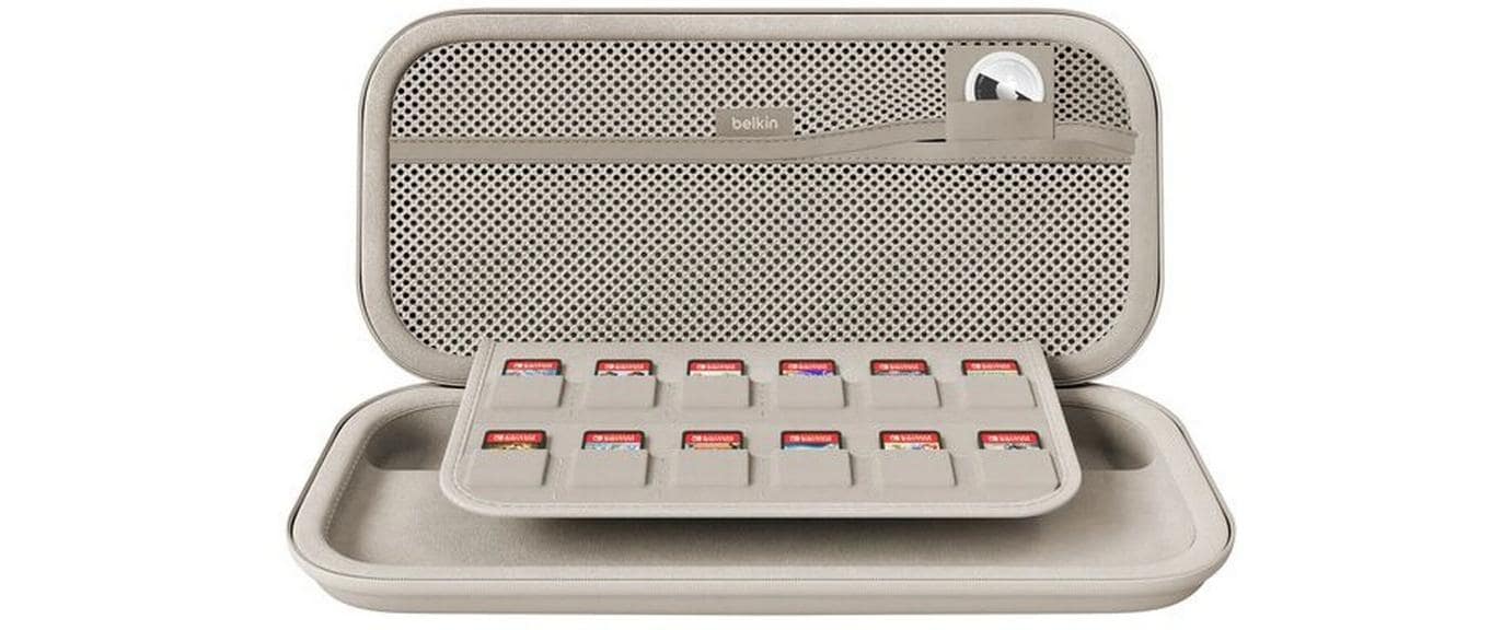 Belkin Tragetasche – wasserfest, stossfest – für Nintendo Switch 2 – 145×46×293 mm – Sand