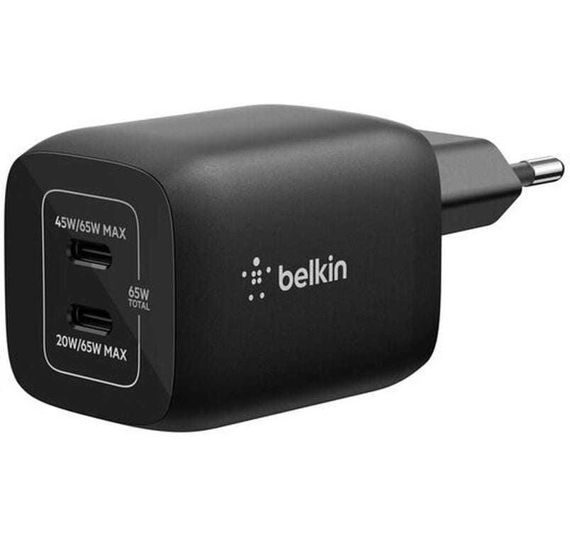 Belkin Ladegerät – 65 W, 2× USB-C, GaN
