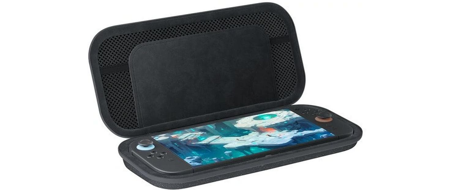 Belkin Hartschalenkoffer – mit Reissverschluss, Spielkartensteckplatz – für Nintendo – 145×46×293 mm – schwarz