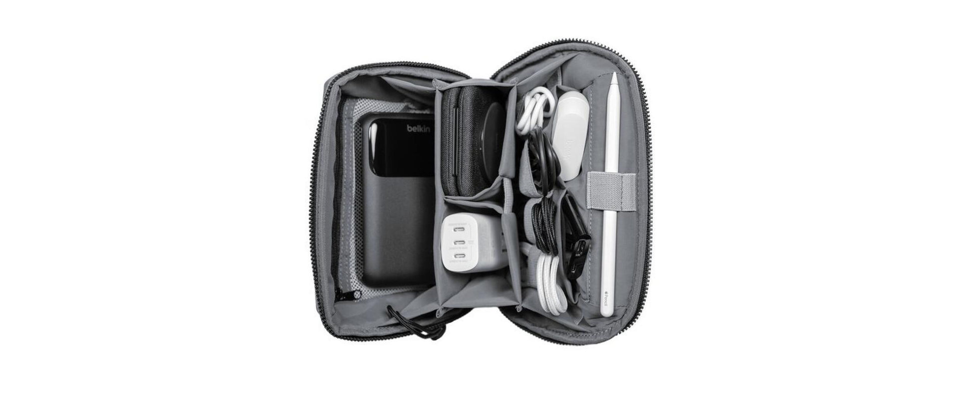 Belkin Reissverschlusstasche – 1 l – Schwarz – Leder/PES – 1 Stk.