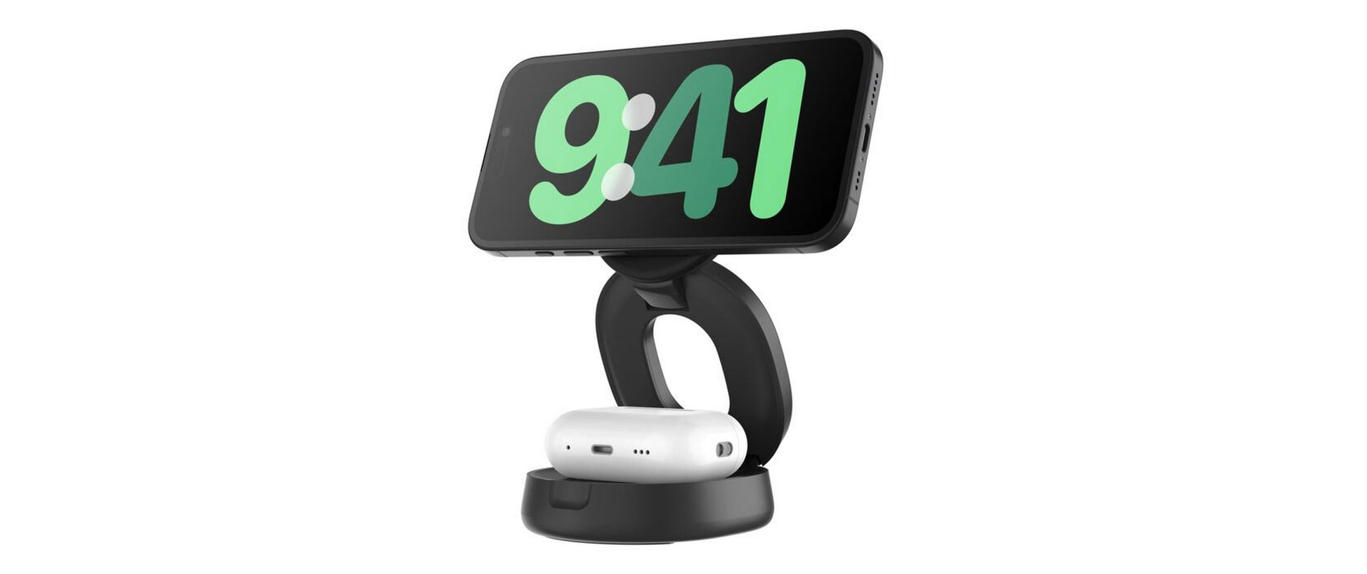 Belkin BOOSTCHARGE Ladestation – 15 W, Qi2, magnetisch, verstellbar, 2-in-1