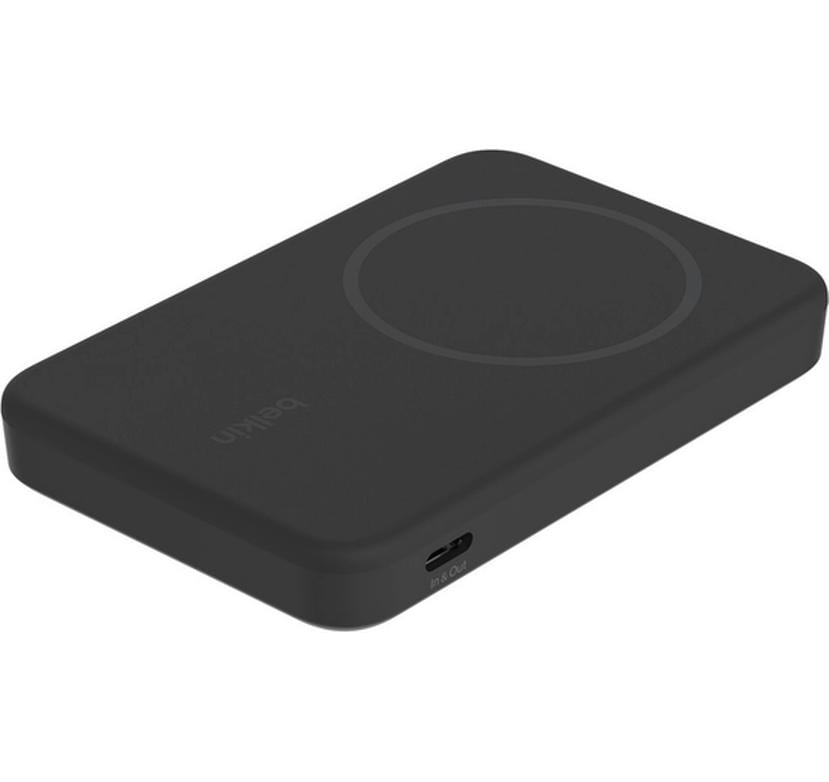 Belkin Powerbank 5000 mAh, Kabelloses Laden, mit Kabel
