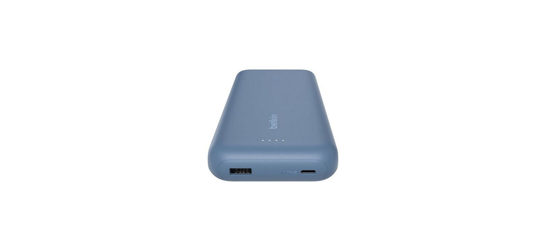 Belkin Powerbank 20000 mAh, PD 30 W, integriertes USB-C-Kabel, Blau
